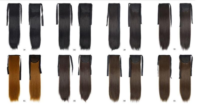 Wendyhair Long Ponytail Hair Extensions Straight Ponytail Synthetic Hair