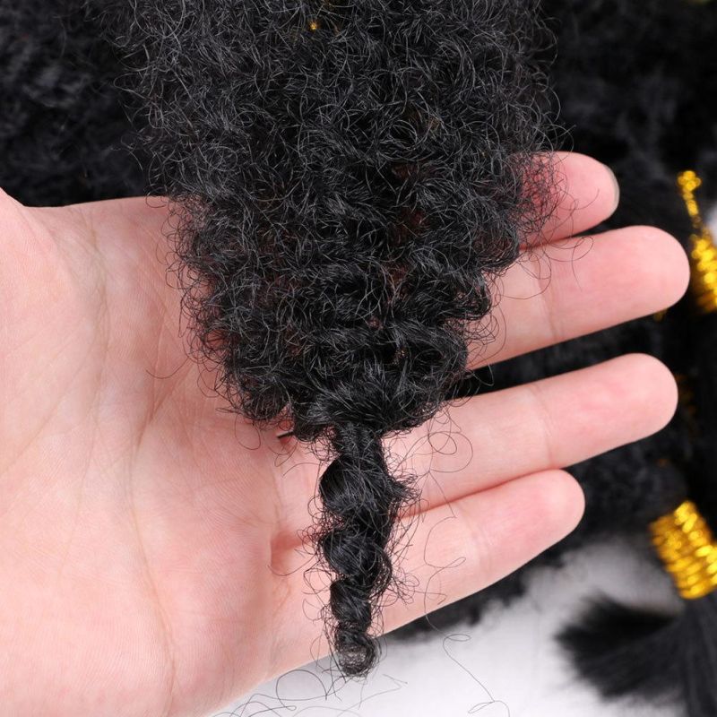 5PCS/Set Synthetic High Temperature Fiber Afro Marley Kinky Curly Crochet Braiding Hair Extension