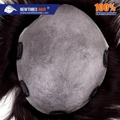 Single Knotting Hair Clear Thin Poly Base Toupee