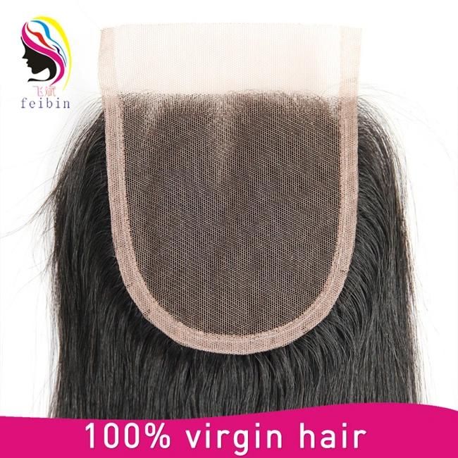 Wholesale Virgin Straight Human Hair 4*4 Lace Closure