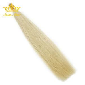 100% Human Hair Extensions of Color #60 I-Tip Hair Extensions Remy Hair