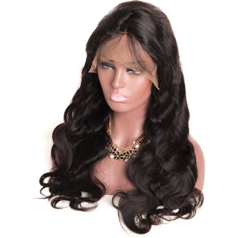 Silk Hair Glueless Lace Front Human Hair Wig for Black Women Malaysian Body Wave Pre Plucked Lace Front Wigs