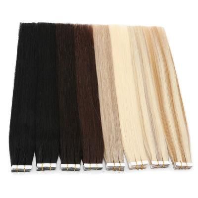 Wholesale Price 100% Remy Human Hair European Double Drawn Tape in Hair Extension
