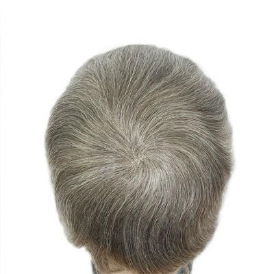 French Lace with Swiss Lace Front Hair Replacement Men