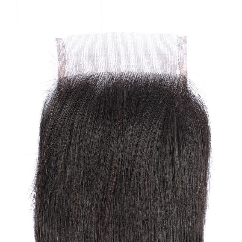 18 Inch Closure Straight HD Transparent Lace Closure Free Part Swiss Lace Human Hair