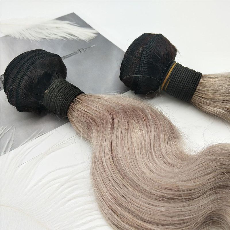 Human Hair Extension Air Bundles Cuticle Aligned Virgin Hair Hair Weft