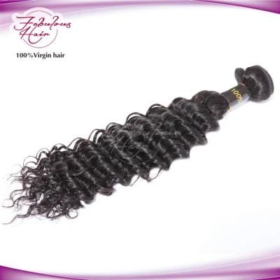 Raw Brazilian Deep Curly None Chemical Processing Human Hair Weaving