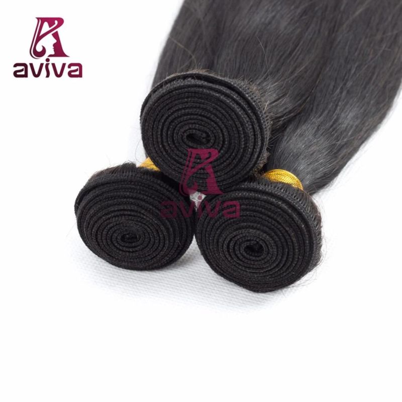 Brazilian Straight Virgin Hair Weave Natural Color Unprocessed Human Hair Extension