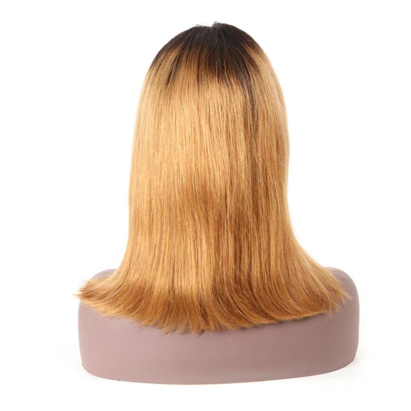 Brazilian Hair Black Blonde Color Bob Hair Wigs