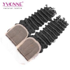 Virgin Brazilian Deep Wave Silk Closure
