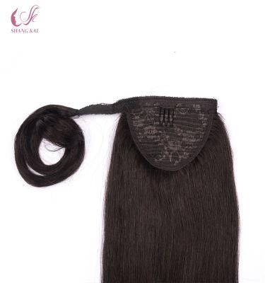 Factory Price Double Drawn Virgin Remy Ponytail Hair Extensions