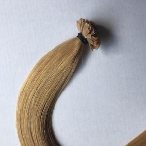 18# Prebonded Flat Nail Tip Brazilian Virgin Remy Human Hair Extensions