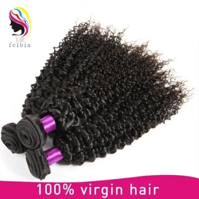 8A Kinky Curly Brazilian Human Hair Weave