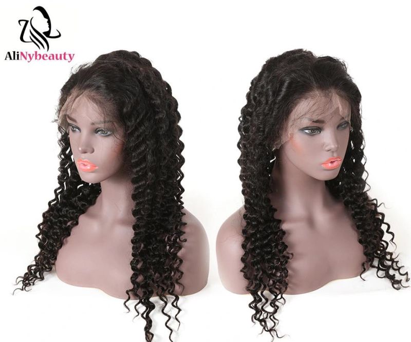 Top Quality Deep Wave Virgin Remy Hair Indian Full Lace Wig