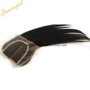 Black Human Hair Accessories Natural Remy Virgin Chinese Straight Hair Lace Closure