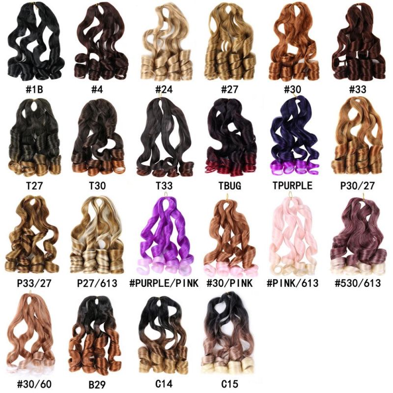 Loose Wave Crochet Synthetic Hair Extensions Curly Crochet Hair Braids