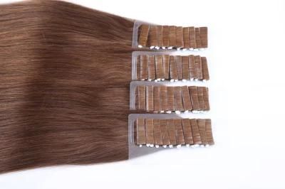 Blonde Tape Extensions Human Hair Straight Machine Remy Brazilian Hair 14-24 Inch Seamless PU Skin Weft Hair Double Sided Adhesive