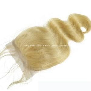 #60 Hand Tied Weft 4*4 Lace Hair Accessories Blonde Closure Hairpieces