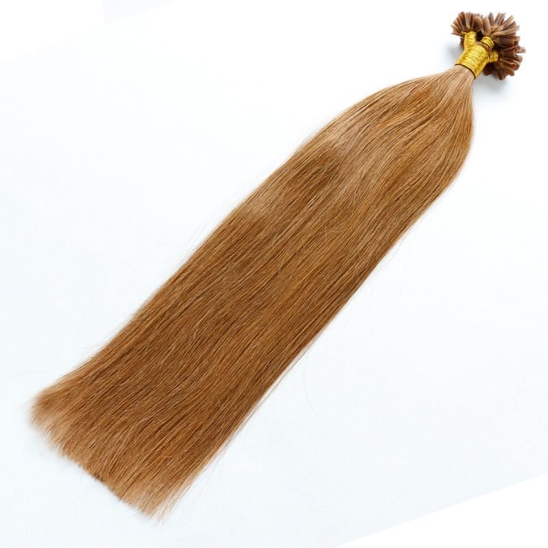 Grade 6A Double Drawn 100% Human Remy Blond Keratin Tipped Human Hair Extension, U Tip Hair/I Tip Hair/Flat Tip Hair