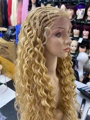 Braided Lace Frontal Wig Manufacturer Supplier Cornrows Braided Hair Wig Different Styles of Braided Wig