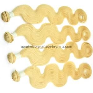 Cheap Body Wave Virgin Raw Human Hair Weaving Blond European Remy Hair Bundles