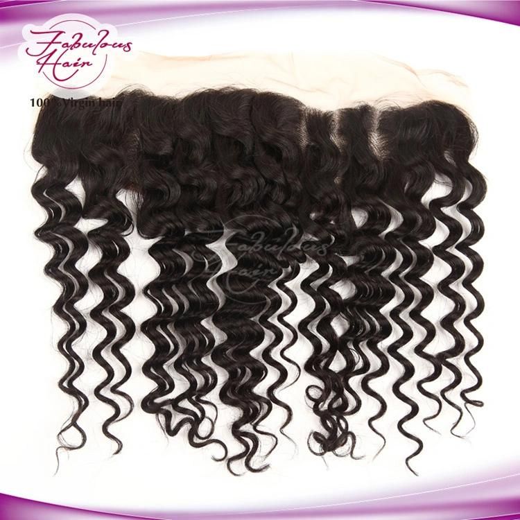 100% Virgin Human Hair Brazilian Deep Wave 13*4 Lace Frontal