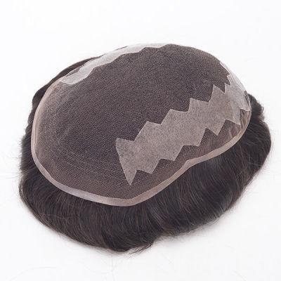 Popular Hair Replacement Supplier French Lace with PU Coating at Sides and Back