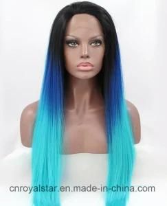 Hot Selling Hair Front Lace Hair Long Straight Synthetic Wig