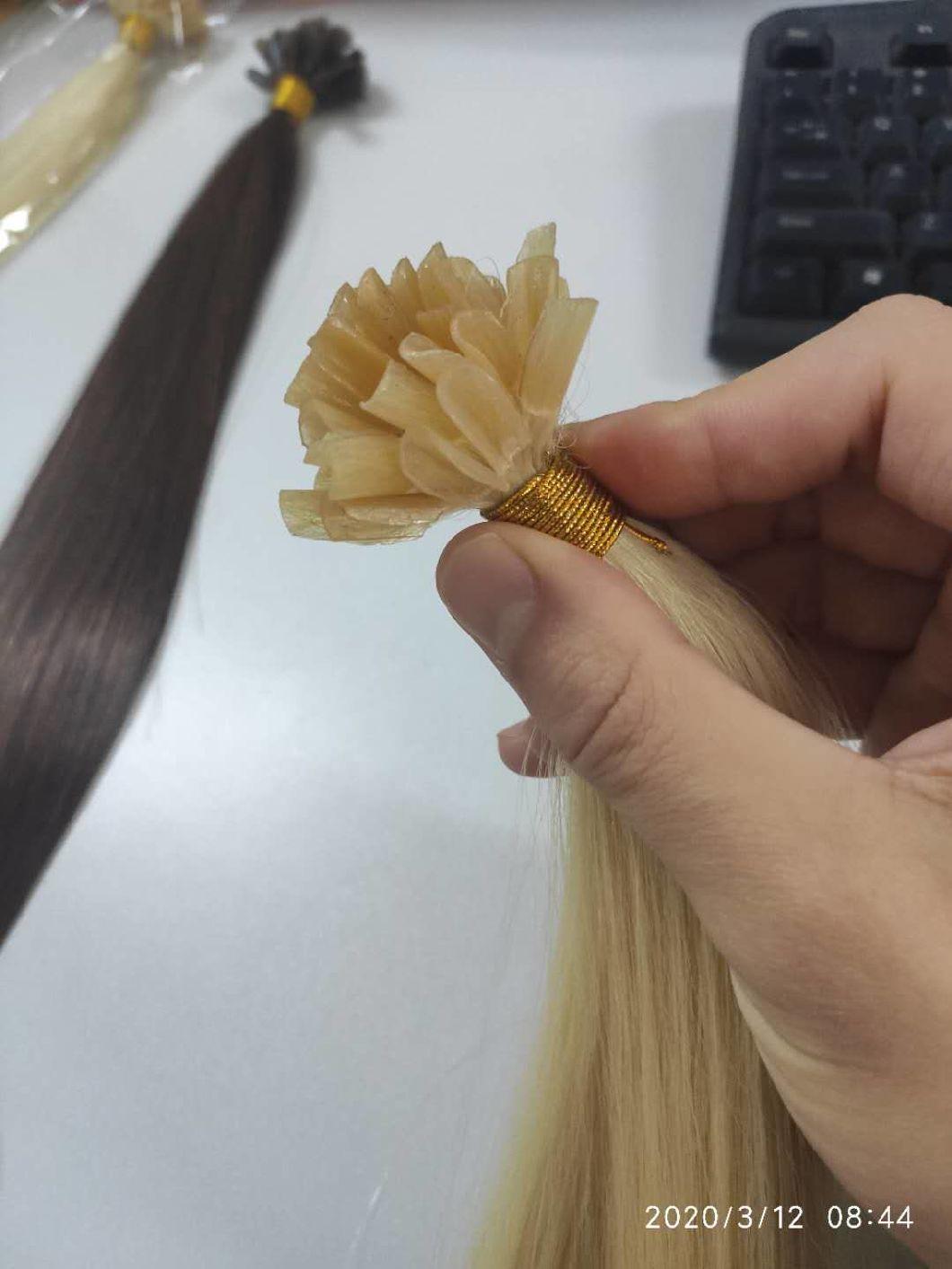 100%Brazilian Virgin Human Hair U Tip Pre-Bonded Hair Extensions