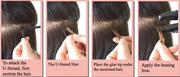 Pre Bonded Human U Tip and Keratin Hair Extensions