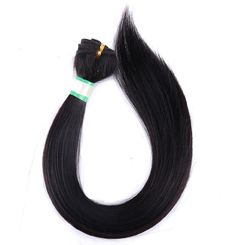 Human Hair Bundles High Temperature Synthetic Hair Extensions for Wig
