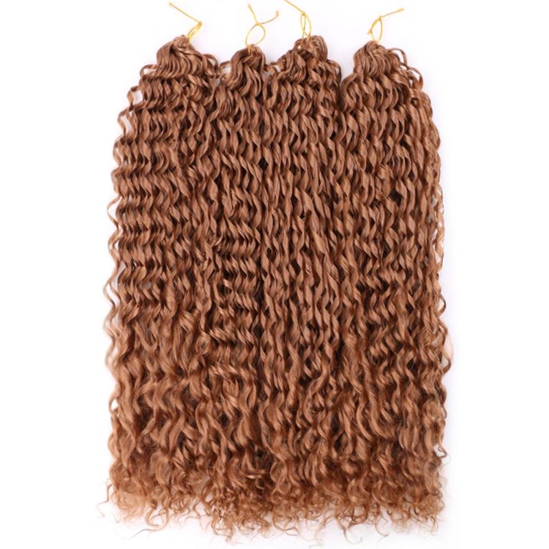 24" Afro Kinky Curly Loose Silky Wavy Crochet Braiding Hair Extension