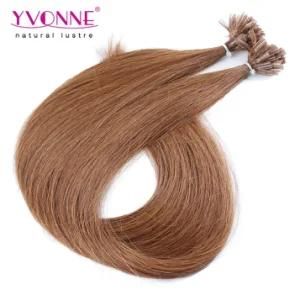 Color #5 Nail Tip Human Hair Extensions