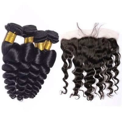 Kbeth Wholesale Unprocessed Brazilian Human Virgin Hair No Tangle No Shedding Loose Wave Hair 4X4 Lace Closure Curly Hiar Closure