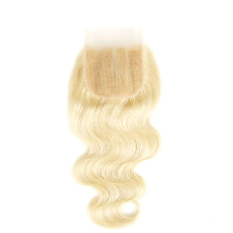 613 Bundles with Frontal Brazilian Body Wave Bundles with Closure Remy Human Hair Blonde Bundles with Closure
