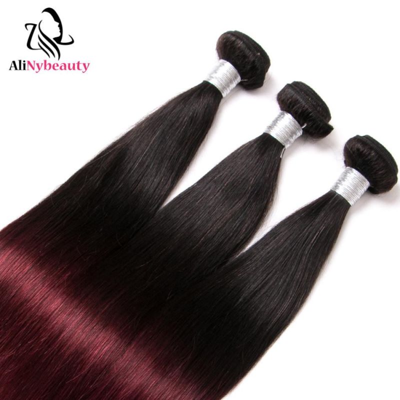Alinybeauty Natural Straight Color 1b 99j Brazilian Hair