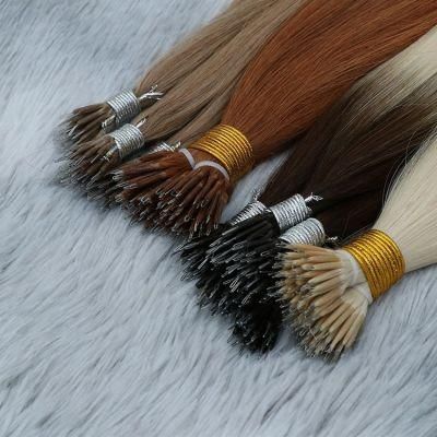 12A Brazilian 100% Human Hair Silky Straight Raw Nano Ring Hair Weft