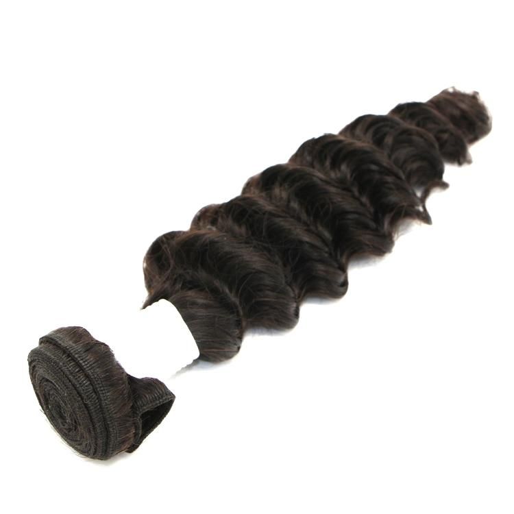 Brazilian Deep Wave Virgin Hair Weave Products, Unprocessed Remy Human Hair Extensions