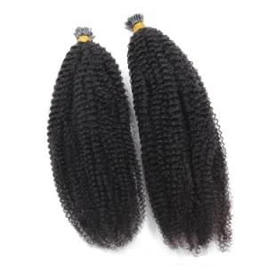 Factory Wholesale Virgin Remy Human Hair Stick I Tip Pre-Bonded Hair Extensions