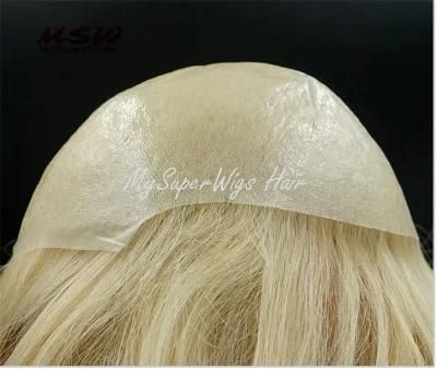 2022 Injected Poly Grow-Looking Most Natural Custom Made Men&prime; S Human Hair