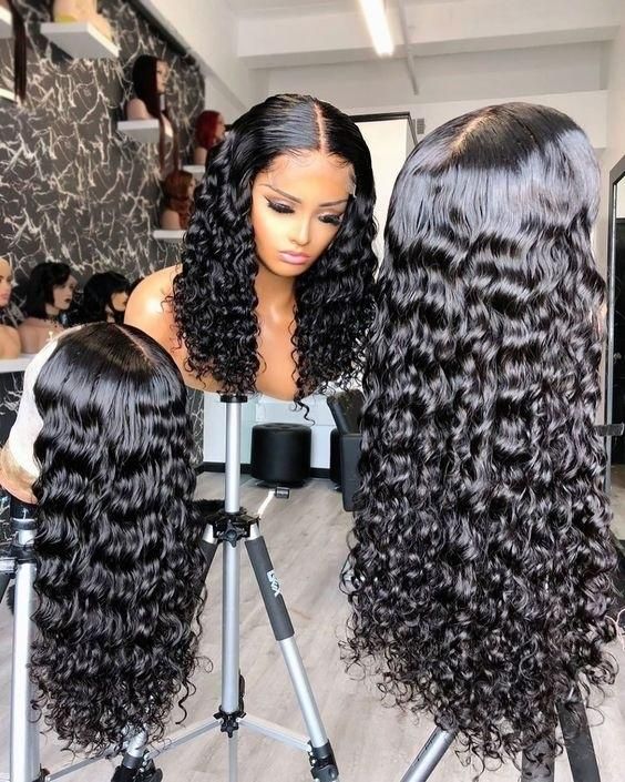 150% Density Body Wave Virgin Hair Transparent Lace Front Wigs