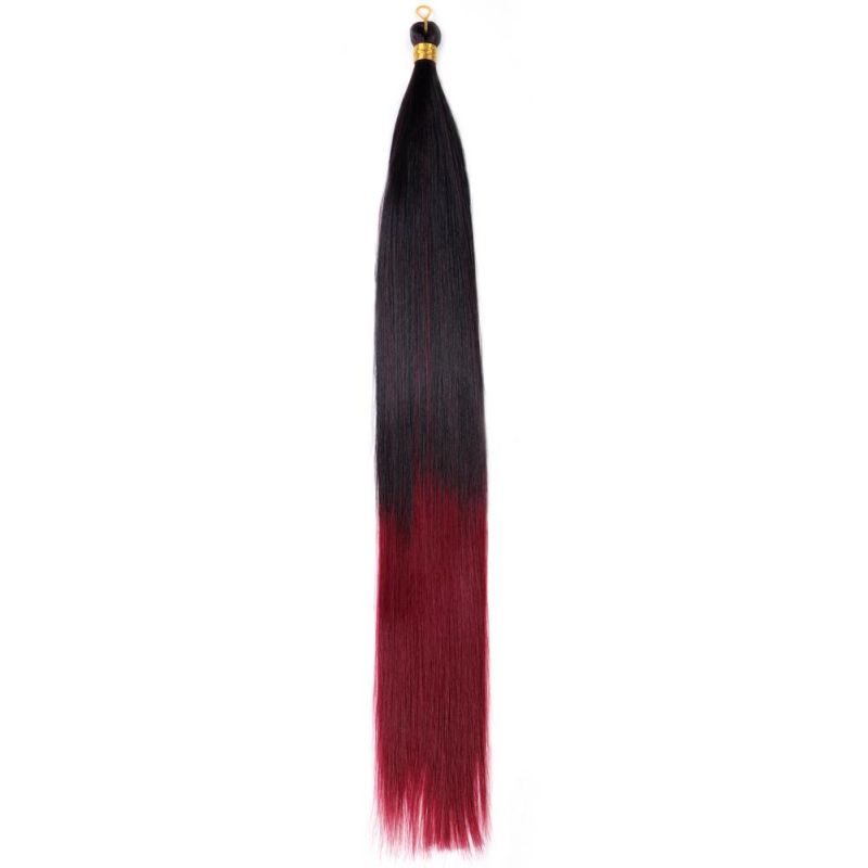 22" Synthetic Silky Straight Bulk Hair Extension Crochet Braid Hair Bundles