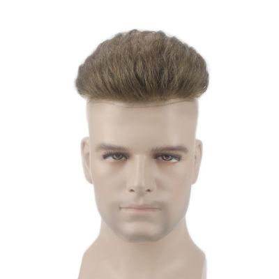 Ll182: Super Natural Looking Lift Injected Skin Base Men&prime;s Hairpiece