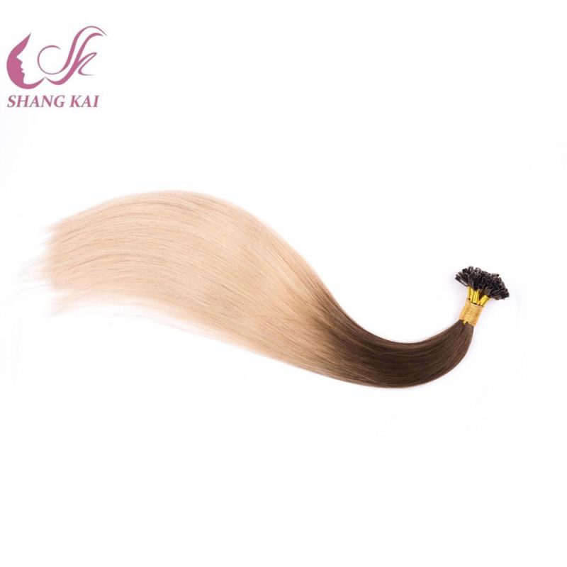 U Tip Nail Russian Hair Pre Bonded Human Hair Extension Keratin Human Hair