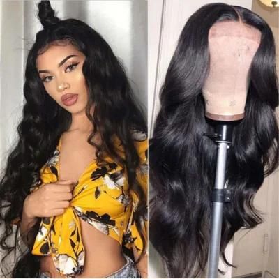 Body Wave Lace Front Wig Remy Virgin Human Hair 13X4 Lace Closure Wig Natural Hairline 24 Inches