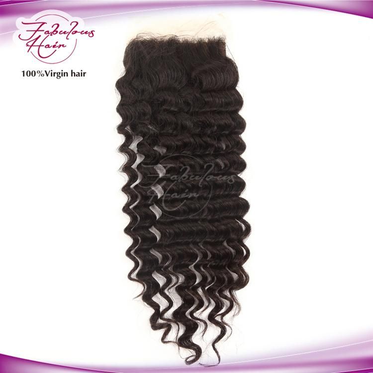 Virgin Cheap Brazilian 16 Inch Deep Wave HD Lace Closure