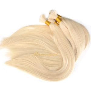 100% Virgin Raw Hair Braid 613 Blond Remy Eurasian Human Hair Extension Bulk