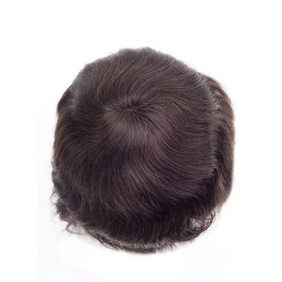 Durable Poly Coated Skin Base Remy Hair Toupee
