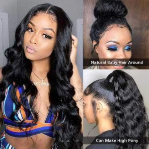 24 Inch Lace Front Wigs India Human Hair Full Lace Wig with Baby Hair