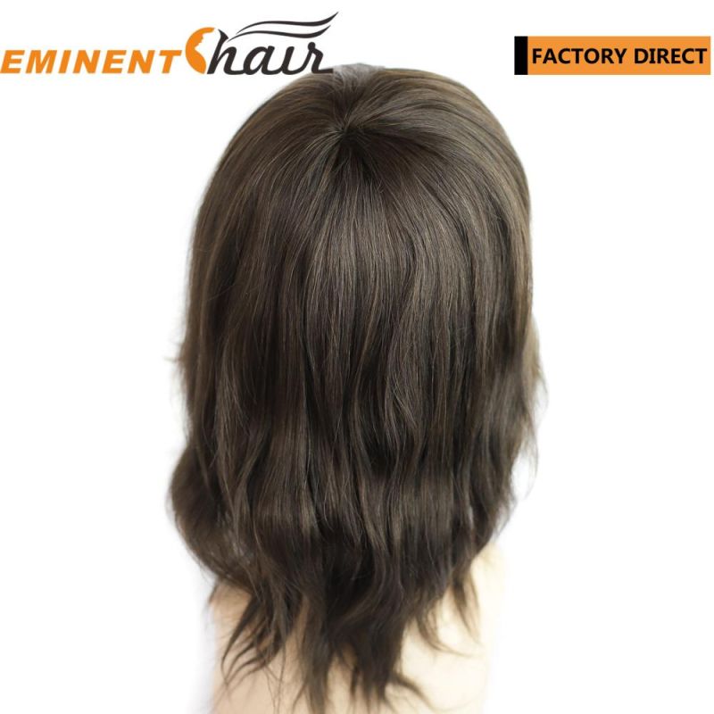 Lace Front Human Hair Mono Wig for Women